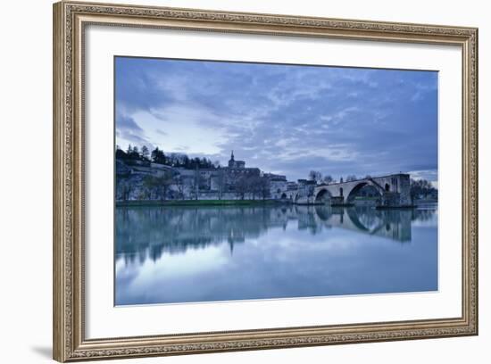 Saint-Benezet Bridge Dating from the 12th Century-Julian Elliott-Framed Photographic Print