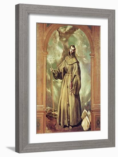 Saint Bernard of Clairvaux, 1603-El Greco-Framed Giclee Print