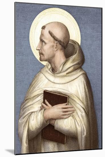 Saint Bernard of Clairvaux-null-Mounted Giclee Print