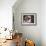Saint Bernard Puppy Portrait-Jai Johnson-Framed Giclee Print displayed on a wall