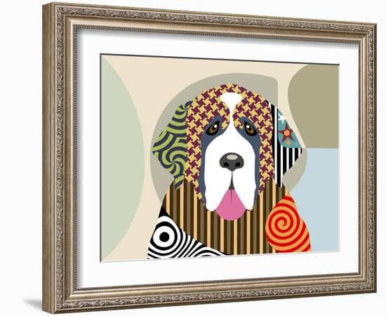 Saint Bernard-Lanre Adefioye-Framed Giclee Print