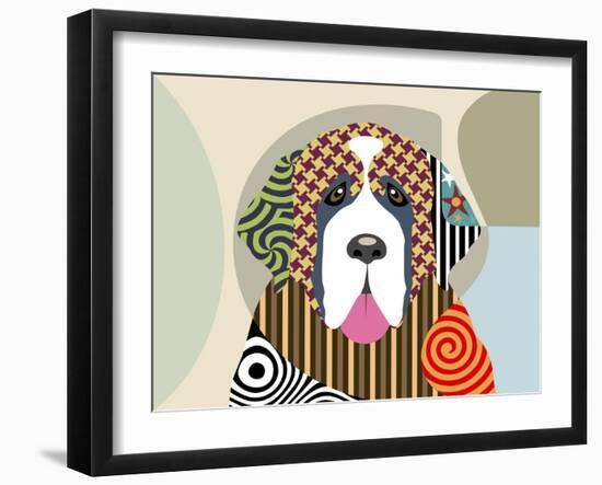 Saint Bernard-Lanre Adefioye-Framed Giclee Print