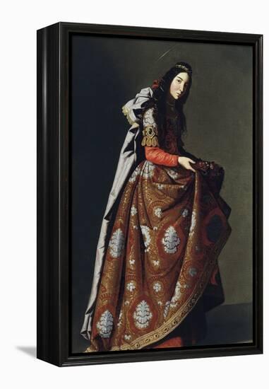 Saint Casilda of Toledo, Ca 1630-1634-Francisco de Zurbarán-Framed Premier Image Canvas