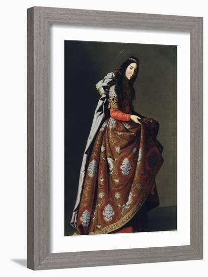 Saint Casilda of Toledo, Ca 1630-1634-Francisco de Zurbarán-Framed Giclee Print