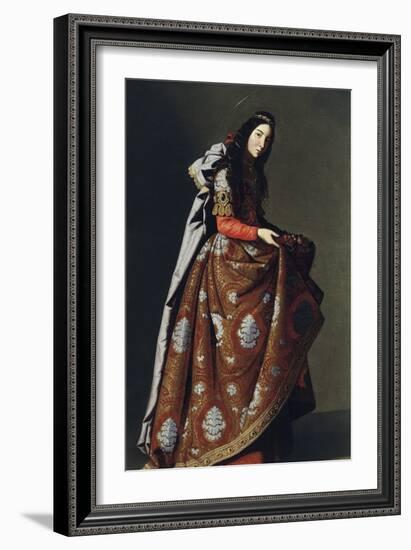 Saint Casilda of Toledo, Ca 1630-1634-Francisco de Zurbarán-Framed Giclee Print