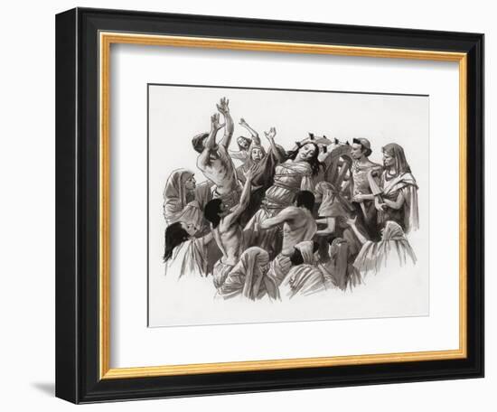 Saint Catherine Being Tortured on the Wheel-Ralph Bruce-Framed Giclee Print