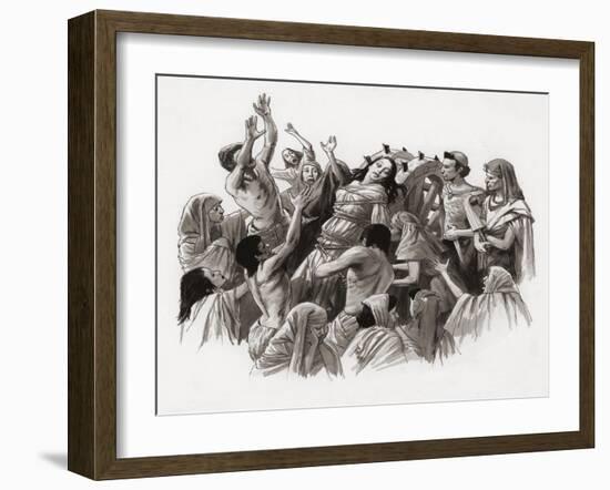 Saint Catherine Being Tortured on the Wheel-Ralph Bruce-Framed Giclee Print