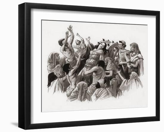 Saint Catherine Being Tortured on the Wheel-Ralph Bruce-Framed Giclee Print