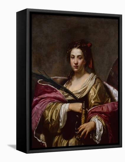 Saint Catherine by Simon Vouet-Simon Vouet-Framed Premier Image Canvas