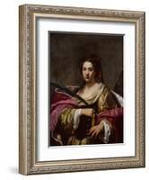 Saint Catherine by Simon Vouet-Simon Vouet-Framed Giclee Print