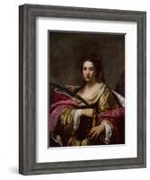 Saint Catherine by Simon Vouet-Simon Vouet-Framed Giclee Print