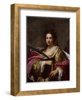 Saint Catherine by Simon Vouet-Simon Vouet-Framed Giclee Print