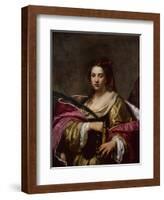 Saint Catherine by Simon Vouet-Simon Vouet-Framed Giclee Print