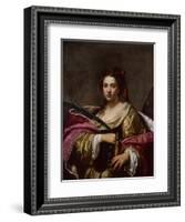 Saint Catherine by Simon Vouet-Simon Vouet-Framed Giclee Print