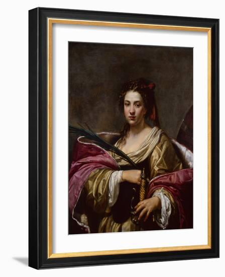 Saint Catherine by Simon Vouet-Simon Vouet-Framed Giclee Print