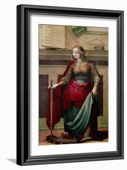 Saint Catherine of Alexandria, 1505-10 (Oil on Board)-Fernando Yanez De Almedina-Framed Giclee Print