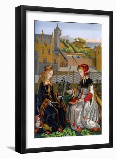 Saint Catherine of Alexandria, 15th Century-H Moulin-Framed Giclee Print