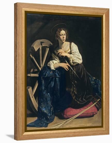 Saint Catherine of Alexandria, C. 1598-Caravaggio-Framed Premier Image Canvas