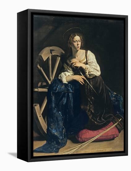 Saint Catherine of Alexandria, C. 1598-Caravaggio-Framed Premier Image Canvas