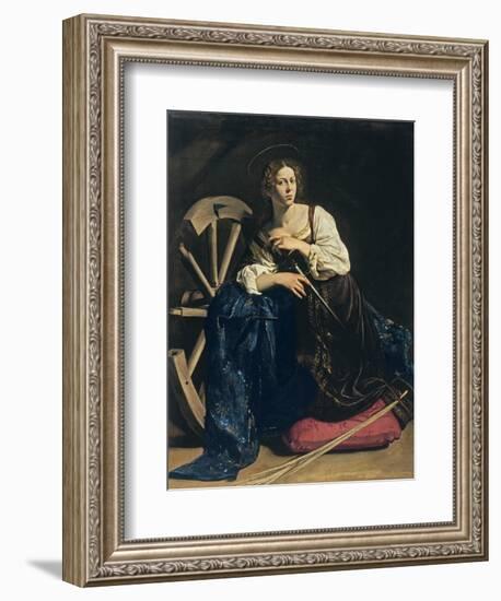 Saint Catherine of Alexandria, C. 1598-Caravaggio-Framed Giclee Print