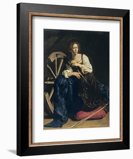 Saint Catherine of Alexandria, C. 1598-Caravaggio-Framed Giclee Print