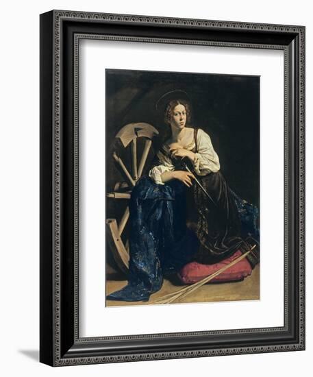 Saint Catherine of Alexandria, C. 1598-Caravaggio-Framed Giclee Print