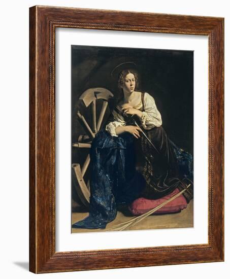 Saint Catherine of Alexandria, C. 1598-Caravaggio-Framed Giclee Print