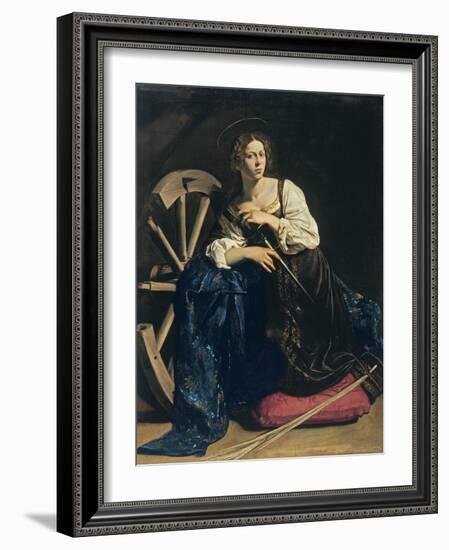 Saint Catherine of Alexandria, C. 1598-Caravaggio-Framed Giclee Print