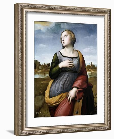 Saint Catherine of Alexandria, C1507-Raphael-Framed Giclee Print