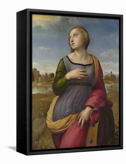 Saint Catherine of Alexandria, Ca 1507-Raphael-Framed Premier Image Canvas