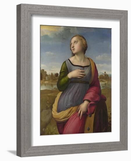 Saint Catherine of Alexandria, Ca 1507-Raphael-Framed Giclee Print