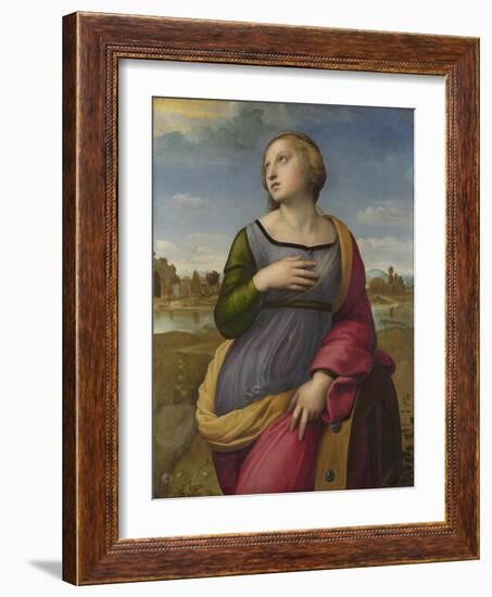 Saint Catherine of Alexandria, Ca 1507-Raphael-Framed Giclee Print