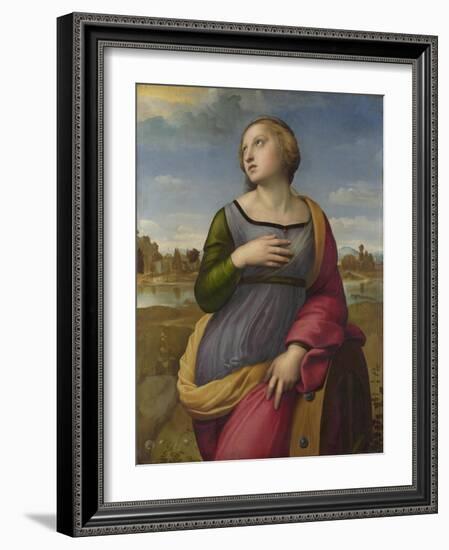 Saint Catherine of Alexandria, Ca 1507-Raphael-Framed Giclee Print