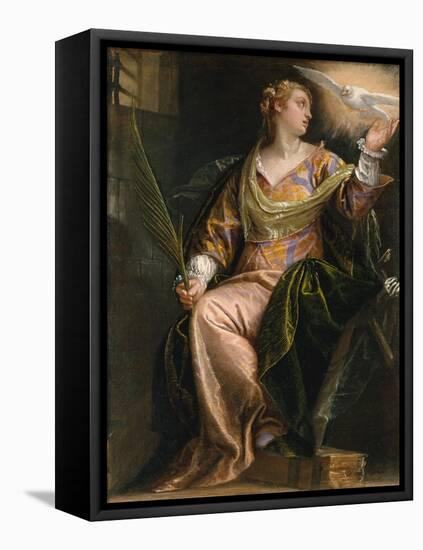 Saint Catherine of Alexandria in Prison, c.1580-5-Veronese-Framed Premier Image Canvas