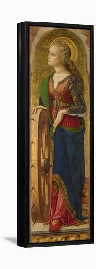 Saint Catherine of Alexandria-Carlo Crivelli-Framed Premier Image Canvas