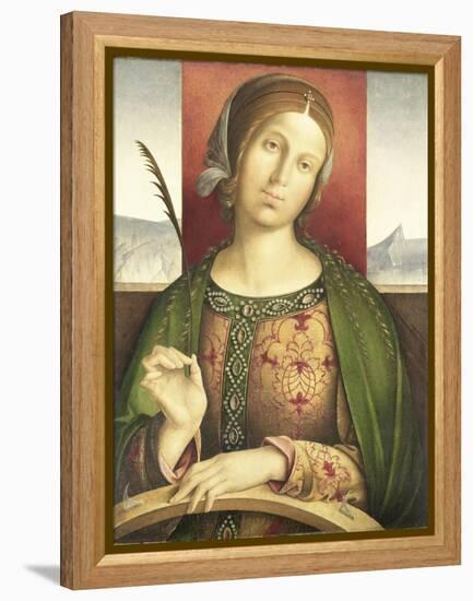 Saint Catherine of Alexandria-Francesco Zaganelli di Bosio-Framed Stretched Canvas