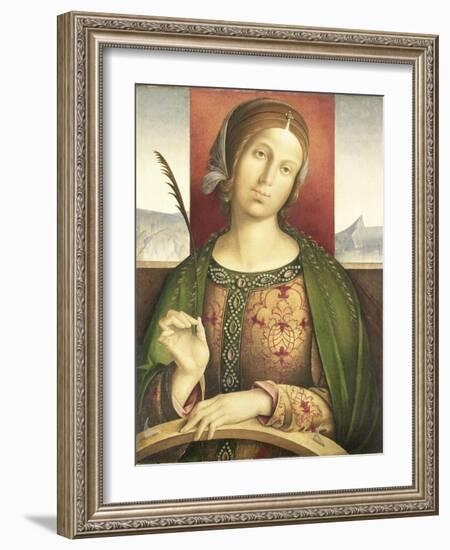 Saint Catherine of Alexandria-Francesco Zaganelli di Bosio-Framed Art Print