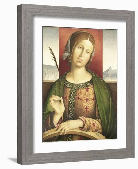 Saint Catherine of Alexandria-Francesco Zaganelli di Bosio-Framed Art Print