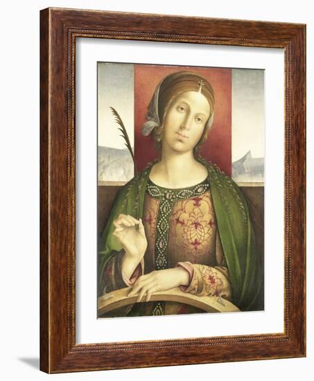 Saint Catherine of Alexandria-Francesco Zaganelli di Bosio-Framed Art Print