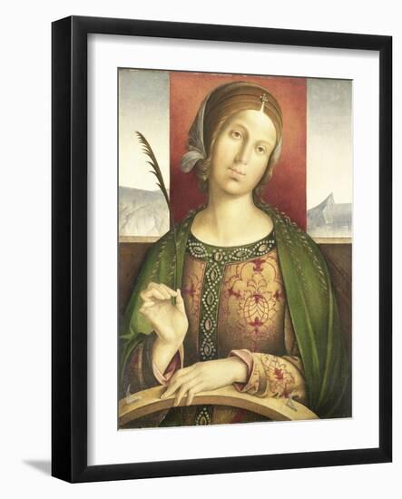 Saint Catherine of Alexandria-Francesco Zaganelli di Bosio-Framed Art Print