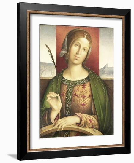 Saint Catherine of Alexandria-Francesco Zaganelli di Bosio-Framed Art Print