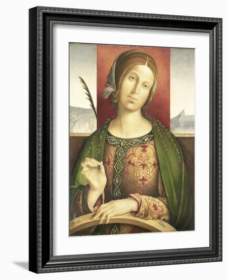 Saint Catherine of Alexandria-Francesco Zaganelli di Bosio-Framed Art Print