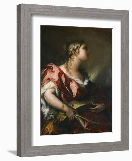 Saint Catherine of Alexandria-Giovanni Antonio Pellegrini-Framed Giclee Print