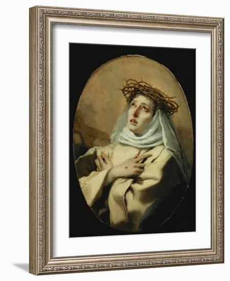 Saint Catherine of Siena, Around 1746-Giovanni Battista Tiepolo-Framed Giclee Print