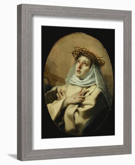 Saint Catherine of Siena, Around 1746-Giovanni Battista Tiepolo-Framed Giclee Print