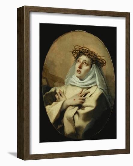 Saint Catherine of Siena, Around 1746-Giovanni Battista Tiepolo-Framed Giclee Print