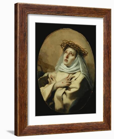 Saint Catherine of Siena, Around 1746-Giovanni Battista Tiepolo-Framed Giclee Print