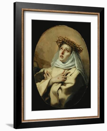 Saint Catherine of Siena, Around 1746-Giovanni Battista Tiepolo-Framed Giclee Print