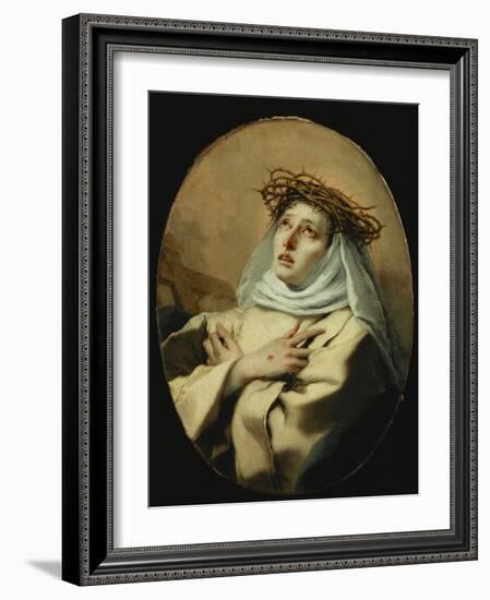 Saint Catherine of Siena, Around 1746-Giovanni Battista Tiepolo-Framed Giclee Print