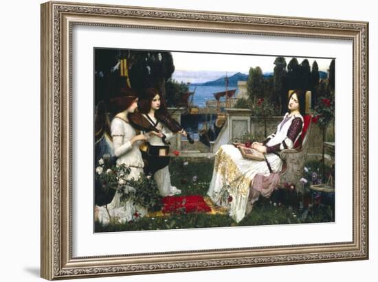 Saint Cecelia-John William Waterhouse-Framed Art Print